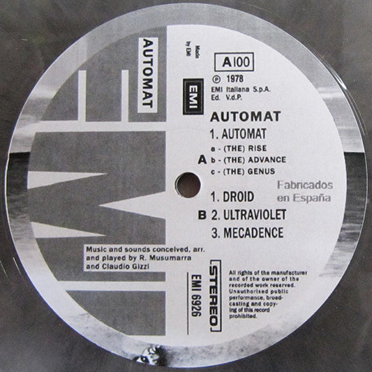 Automat - Automat | Mint (M) Generic - DISCO *COLOR*