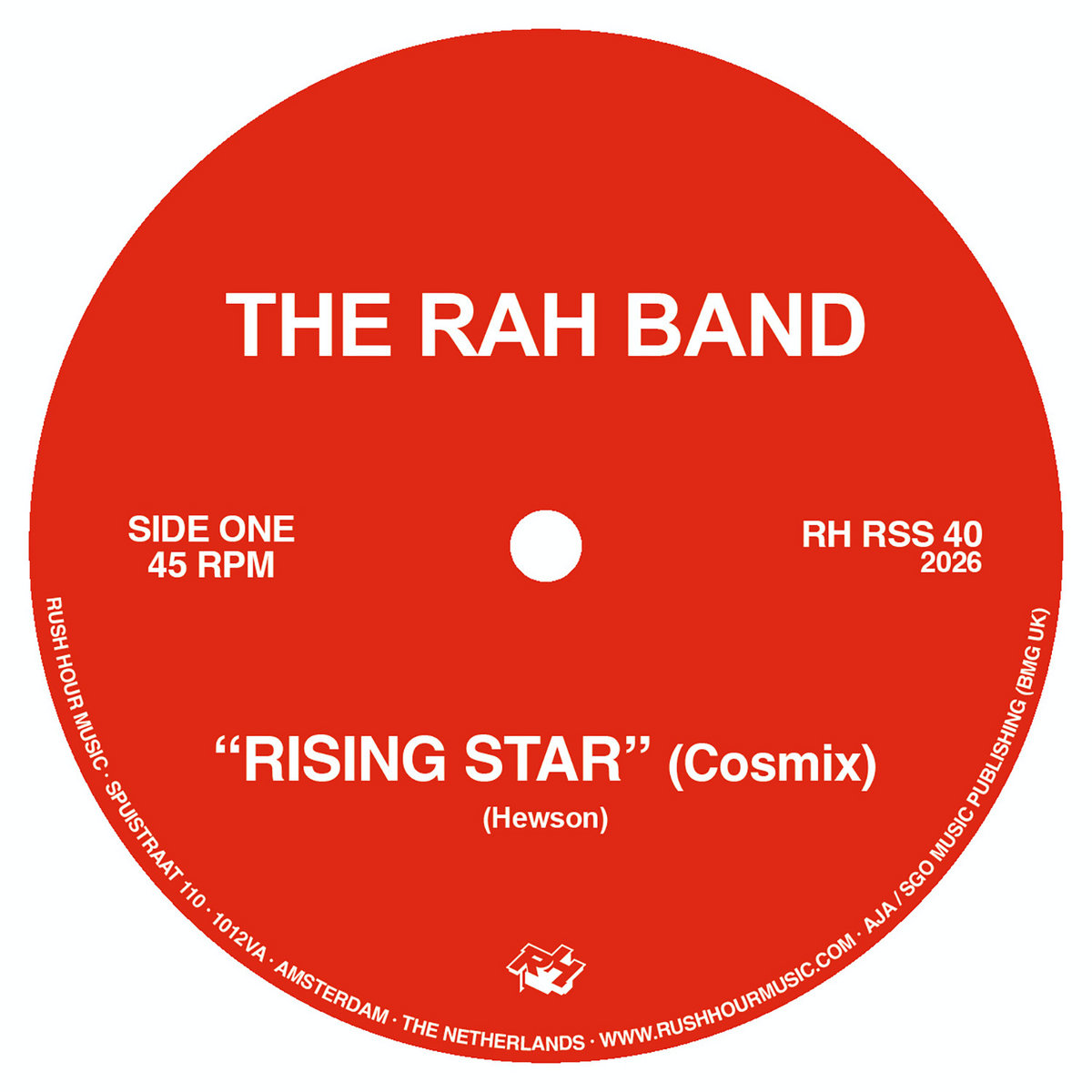 THE RAH BAND - (PRESALE 7/9/26) Rising Star / Deep Song (VINYL) | Mint (M) Mint (M) - DISCO/FUNK *NEW*