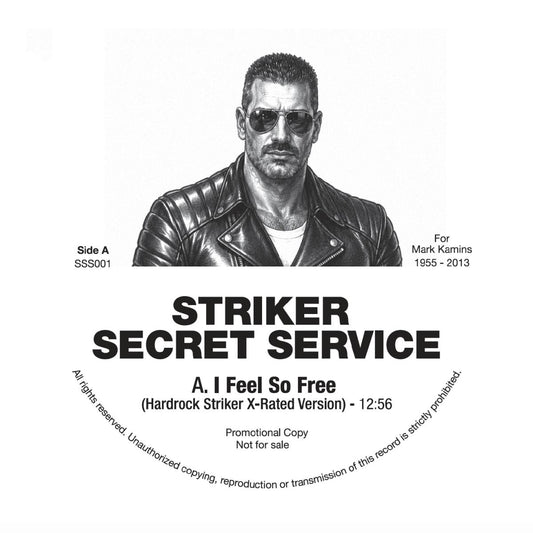Hardrock Striker - (PRESALE TBD) Secret Service #1 (WHITE VINYL 12" Striker Secret Service) | NEW - DISCO *NEW/COLOR*