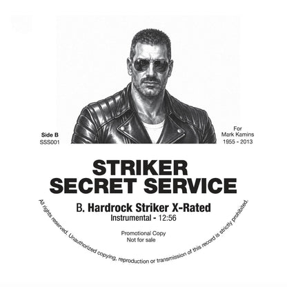 Hardrock Striker - (PRESALE TBD) Secret Service #1 (WHITE VINYL 12" Striker Secret Service) | NEW - DISCO *NEW/COLOR*