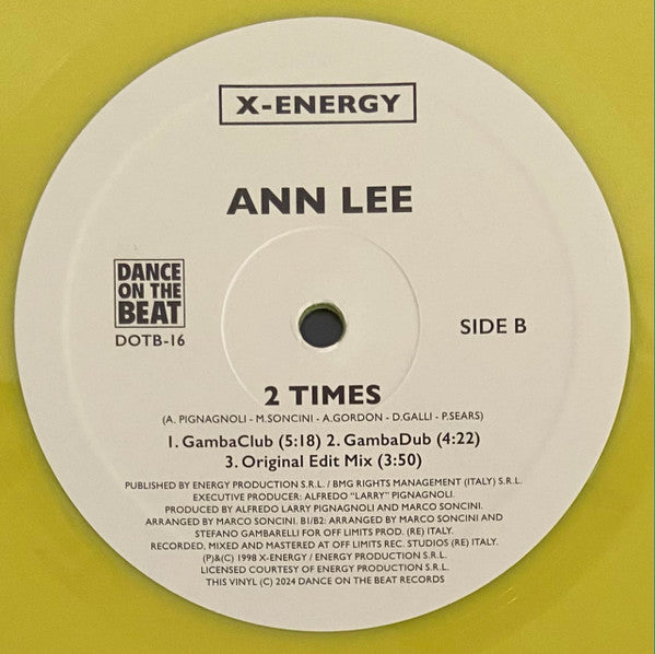 Ann Lee 2 Times 12" Mint (M) Mint (M)