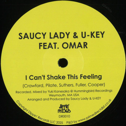 Saucy Lady & U-Key Featuring Omar - I Can't Shake This Feeling (VINYL 12" Dippin`) | NEW Mint (M) Mint (M) - DISCO *NEW*