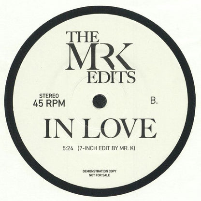 Felix Leo / In Love (Mr K Edits)(7" VINYL) | Mint (M) Generic - DISCO *NEW*