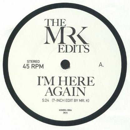 I'm Here Again / Time Of The Season 7" | Mint (M) Generic