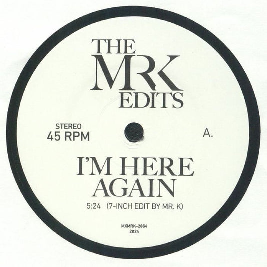 I'm Here Again / Time Of The Season 7" | Mint (M) Generic