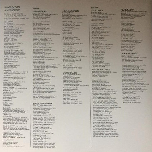 The 9th Creation - Superheroes (VINYL 12" Past Due PASTDUELP07) | - DISCO *NEW*