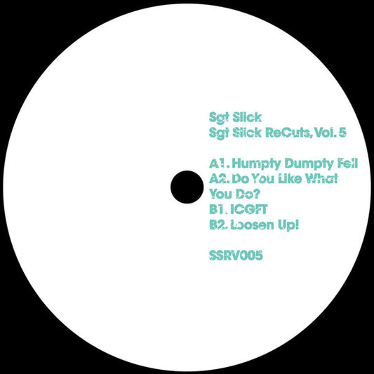 Sgt Slick ReCuts Vol. 5 (VINYL) | Mint (M) Generic - DISCO *NEW*