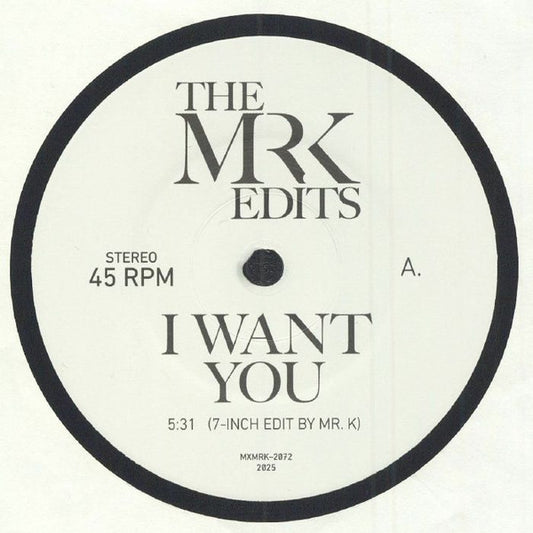 I Want You (7" VINYL) | Mint (M) Generic - DISCO *NEW*