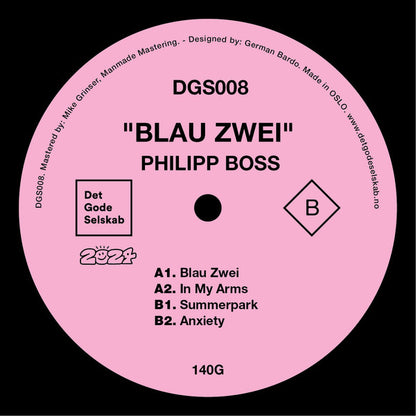 Philipp Boss - Blau Zwei | Mint (M) Mint (M) - DISCO *NEW*