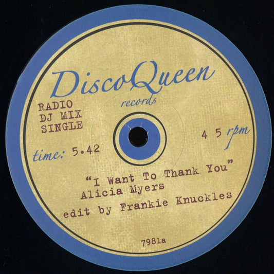 Alicia Myers / First Choice - I Want To Thank You / Let No Man Put Asunder (VINYL 12" Disco Queen) | NEW - DISCO *NEW*