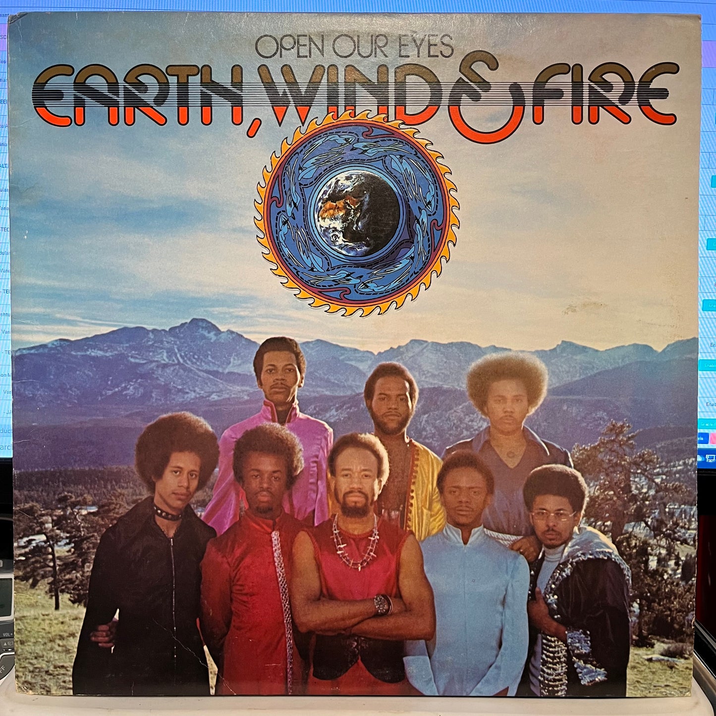 Earth, Wind & Fire Open Our Eyes LP Excellent (EX) Near Mint (NM or M-)
