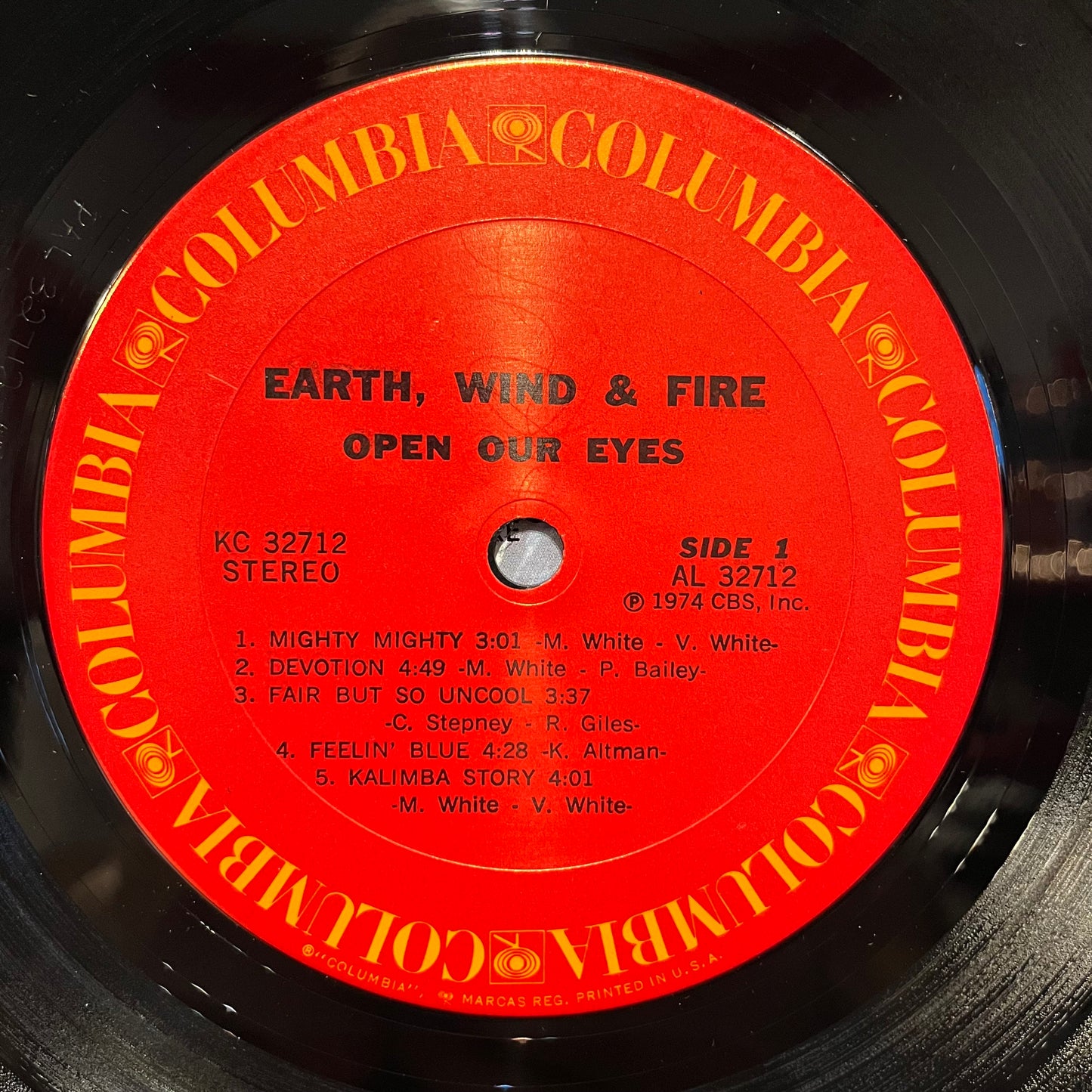 Earth, Wind & Fire Open Our Eyes LP Excellent (EX) Near Mint (NM or M-)