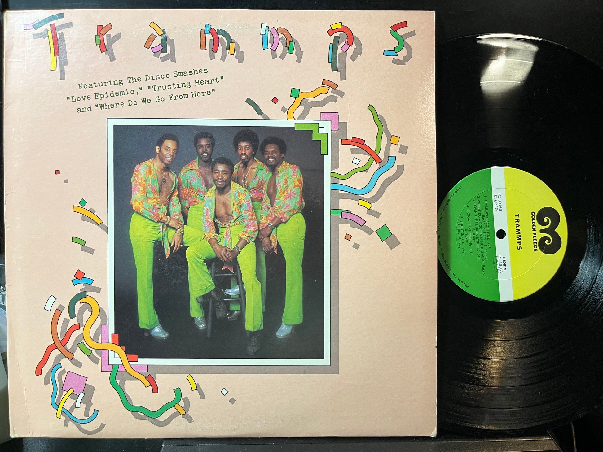 The Trammps - Trammps (VINYL LP Golden Fleece KZ 33163 1975) | Excellent (EX) Excellent (EX) - DISCO / USED *EXCELLENT*
