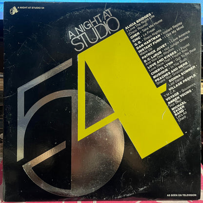 Various - A Night At Studio 54 | Excellent (EX) Very Good (VG) - DISCO / USED *EXCELLENT*