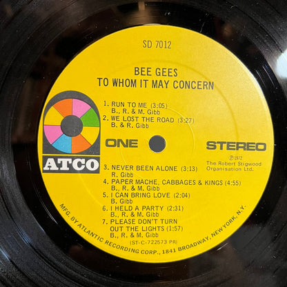 To Whom It May Concern (VINYL) | Excellent (EX) Very Good Plus (VG+) - DISCO / USED *EXCELLENT*