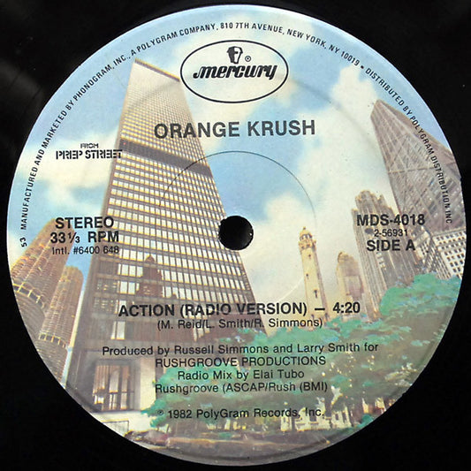 Orange Krush Action 12" Excellent (EX) Generic