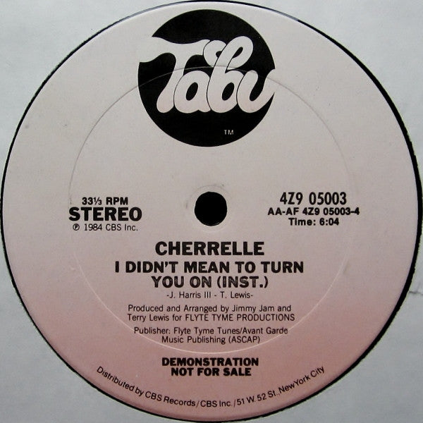 Cherrelle I Didn't Mean To Turn You On 12" Excellent (EX) Generic