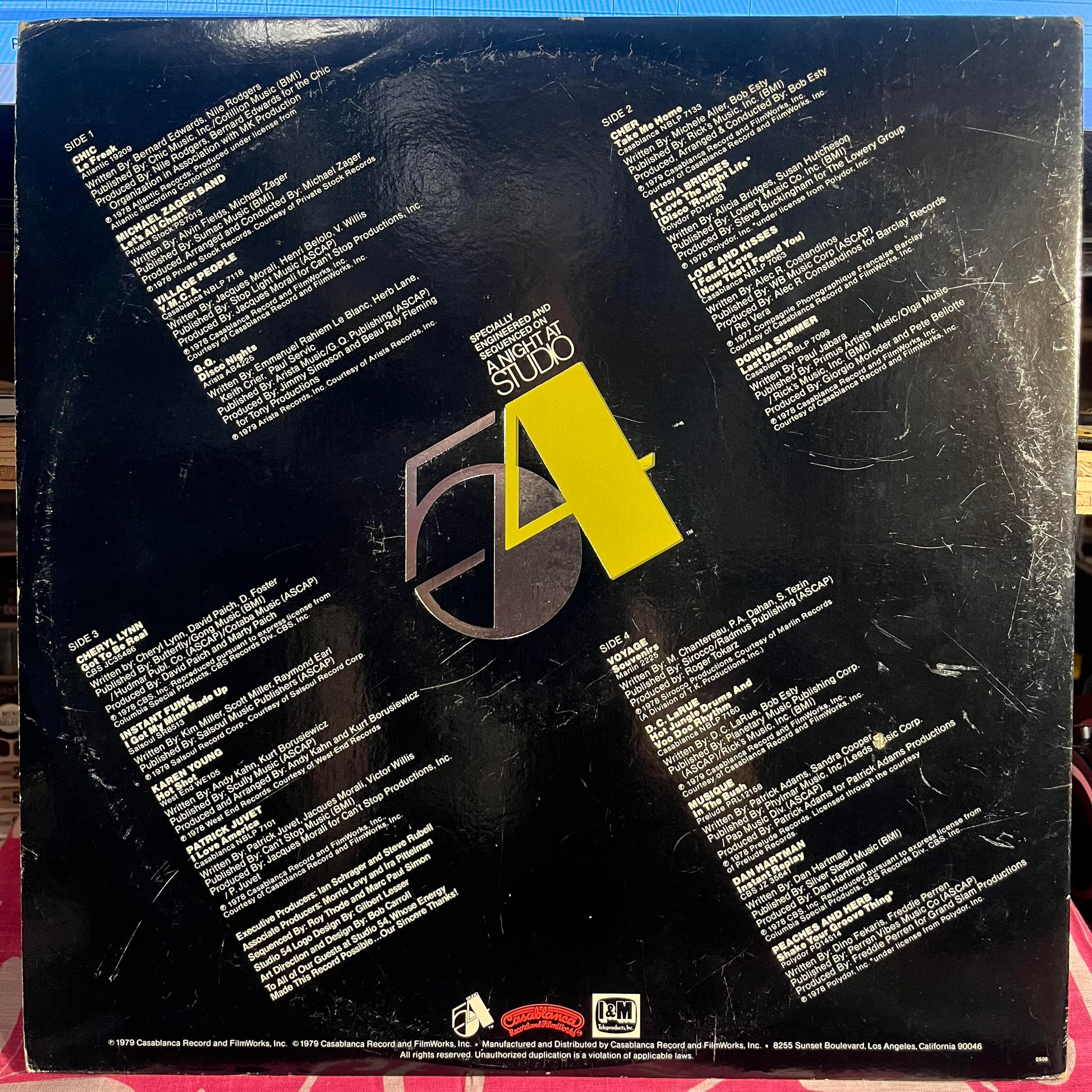 Various - A Night At Studio 54 | Excellent (EX) Very Good (VG) - DISCO / USED *EXCELLENT*