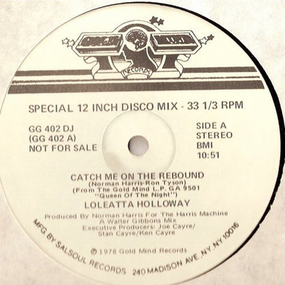 Loleatta Holloway / The Salsoul Orchestra - Catch Me On The Rebound (VINYL LP) | Near Mint- (NM-) Very Good Plus Plus (VG++) - DISCO / USED *NEAR MINT-*