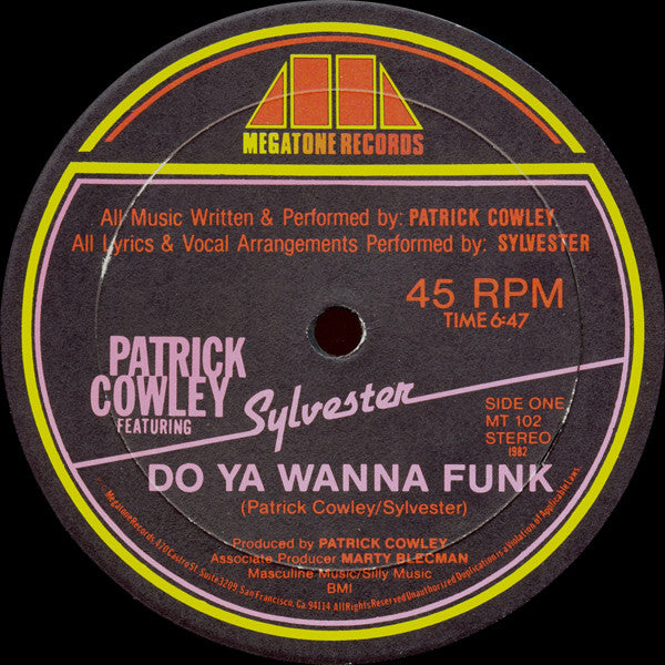 Patrick Cowley Featuring Sylvester - Do Ya Wanna Funk (VINYL LP) | Near Mint (NM or M-) Excellent (EX) - DISCO / USED *NEAR MINT*