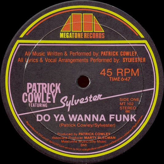 Patrick Cowley Featuring Sylvester - Do Ya Wanna Funk (VINYL LP) | Near Mint (NM or M-) Excellent (EX) - DISCO / USED *NEAR MINT*