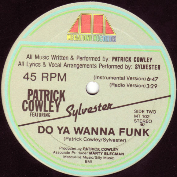 Patrick Cowley - Do Ya Wanna Funk | Near Mint (NM) Generic - DISCO / USED *NEAR MINT*