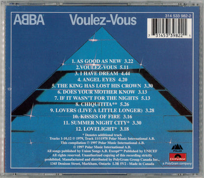 ABBA - Voulez-Vous (CD CANADA) | Near Mint (NM) Excellent+ (EX+) - DISCO / USED *NEAR MINT*