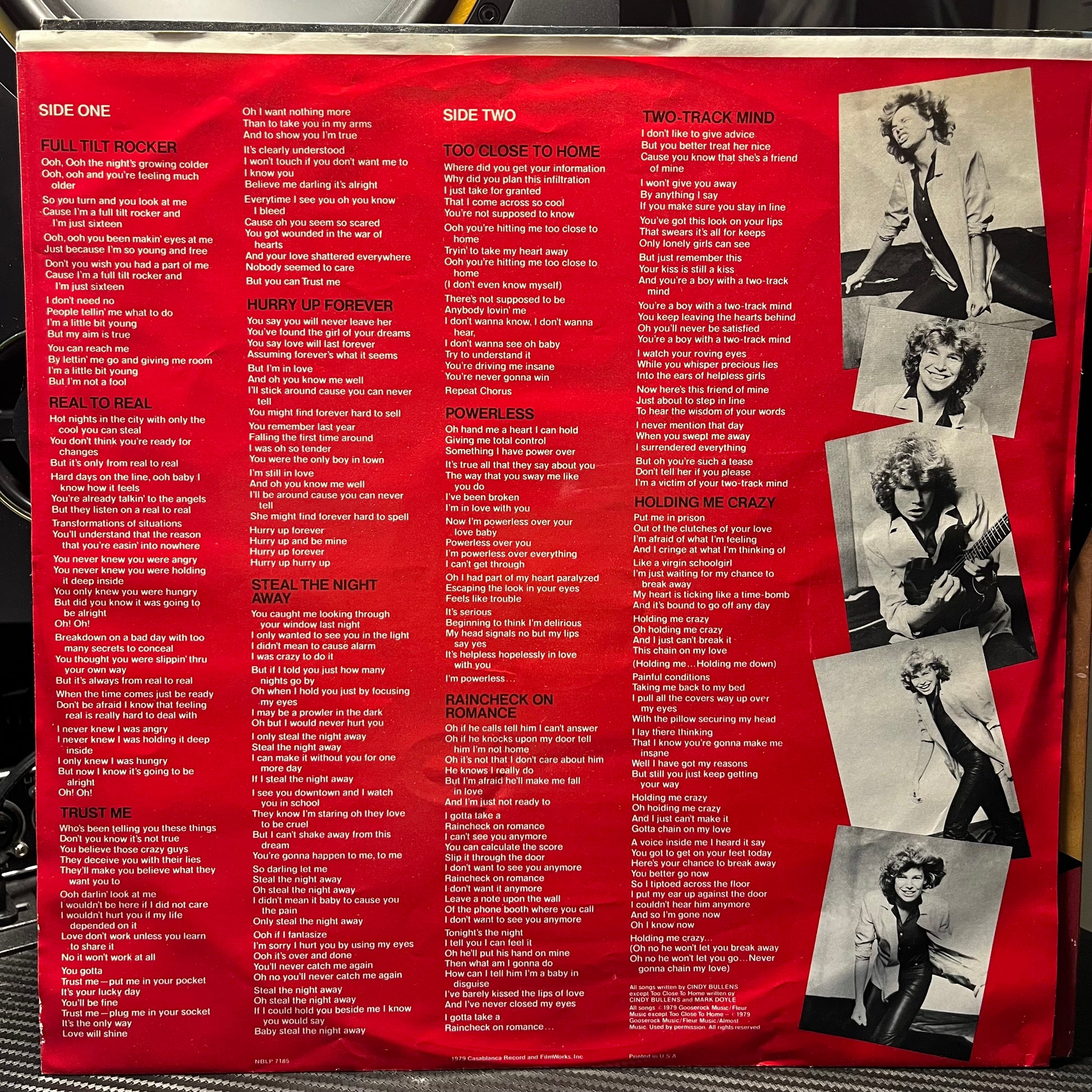 Cindy Bullens - Steal The Night | Near Mint (NM) Near Mint (NM) - DISCO / USED *NEAR MINT*