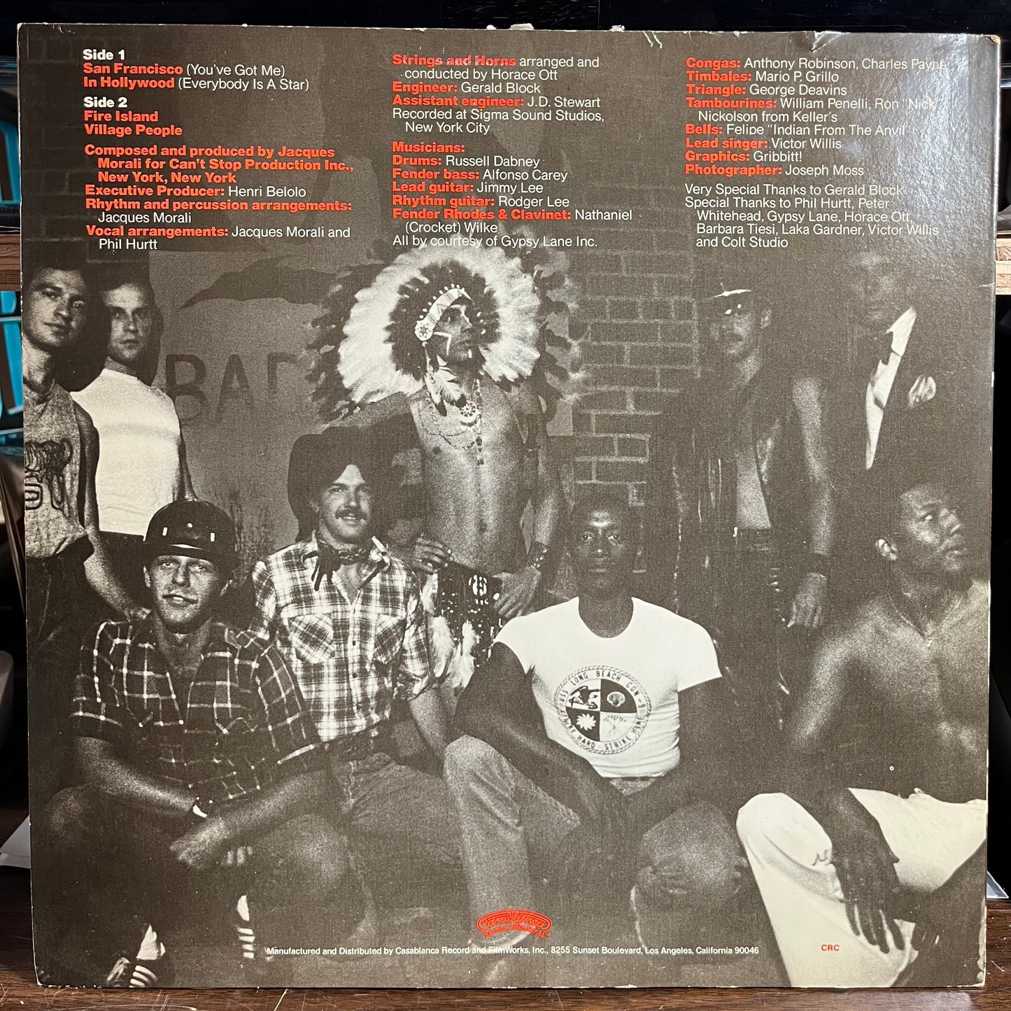 Village People (VINYL) | Near Mint (NM) Excellent+ (EX+) - DISCO / USED *NEAR MINT*