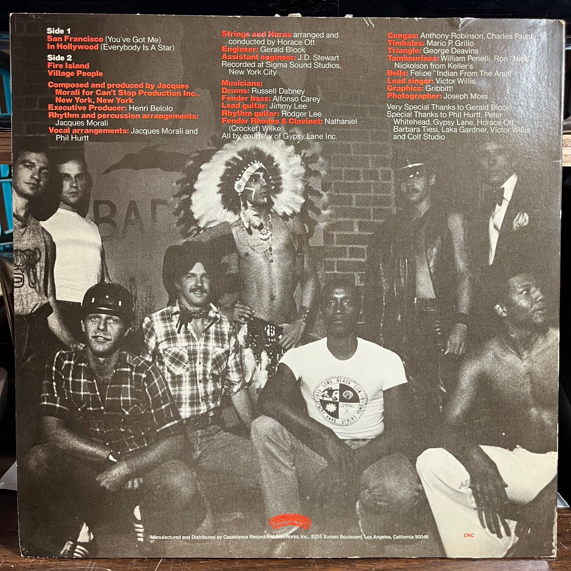 Village People (VINYL) | Near Mint (NM) Excellent+ (EX+) - DISCO / USED *NEAR MINT*