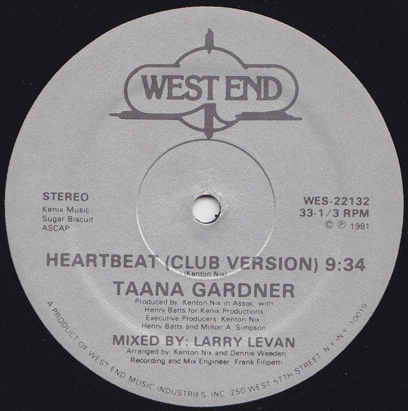 Taana Gardner - Heartbeat | Near Mint (NM) Generic - DISCO / USED *NEAR MINT*