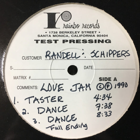 Randell & Schippers - Love Jam (VINYL LP) | Near Mint (NM or M-) Generic - DISCO / USED *NEAR MINT*