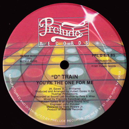 "D" Train - You're The One For Me (VINYL LP) | Near Mint (NM or M-) Very Good Plus (VG+) - DISCO / USED *NEAR MINT*