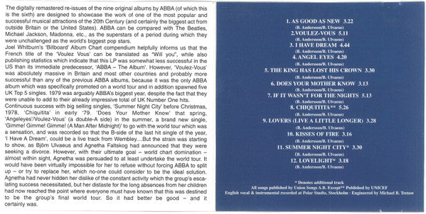 ABBA - Voulez-Vous (CD CANADA) | Near Mint (NM) Excellent+ (EX+) - DISCO / USED *NEAR MINT*