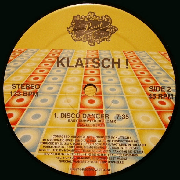 Klatsch! - Disco Dancer | Near Mint (NM) Near Mint (NM) - DISCO / USED *NEAR MINT*