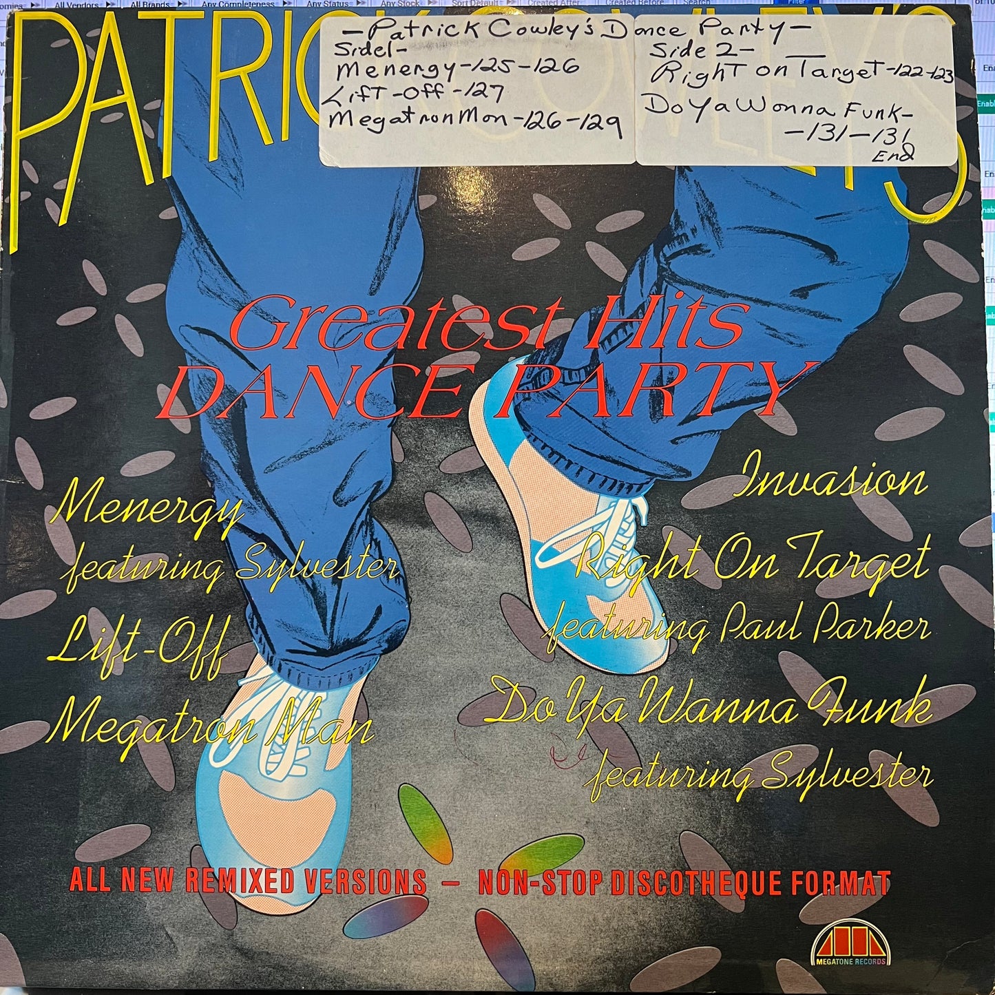 Patrick Cowley Patrick Cowley's Greatest Hits Dance Party LP Near Mint (NM or M-) Excellent (EX)