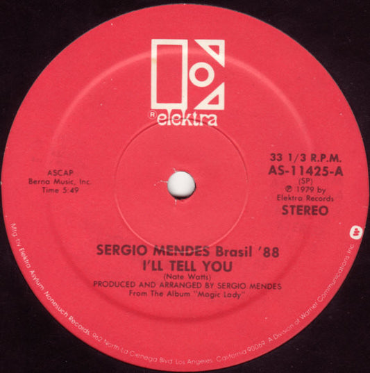 Sergio Mendes & Brasil '88 I'll Tell You 12" Near Mint (NM or M-) Near Mint (NM or M-)