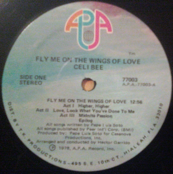 Celi Bee Fly Me On The Wings Of Love LP Near Mint (NM or M-) Near Mint (NM or M-)