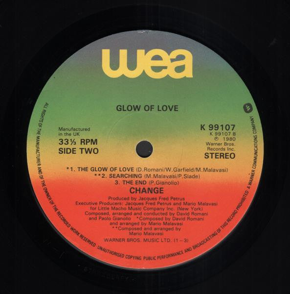 Change The Glow Of Love 12" Very Good Plus (VG+) Generic