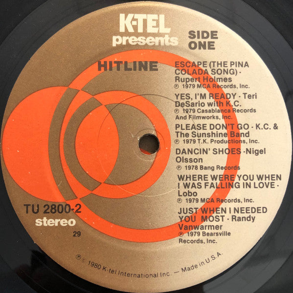 Hitline | Very Good Plus (VG+) Very Good Plus (VG+) - DISCO / USED *VERY GOOD++*