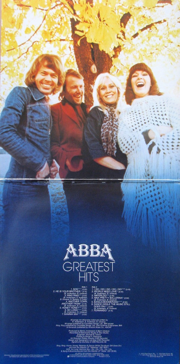 ABBA Greatest Hits LP Very Good Plus (VG+) Very Good Plus (VG+)