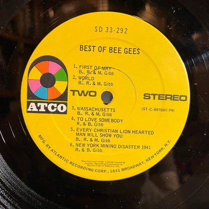 Best Of Bee Gees (VINYL) | Very Good Plus (VG+) Very Good Plus Plus (VG++) - DISCO / USED *VERY GOOD+*