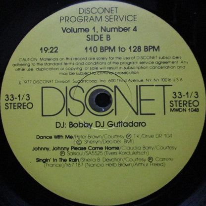 Various - Volume 1, Number 4 | Very Good (VG) Generic - DISCO / USED *VERY GOOD*