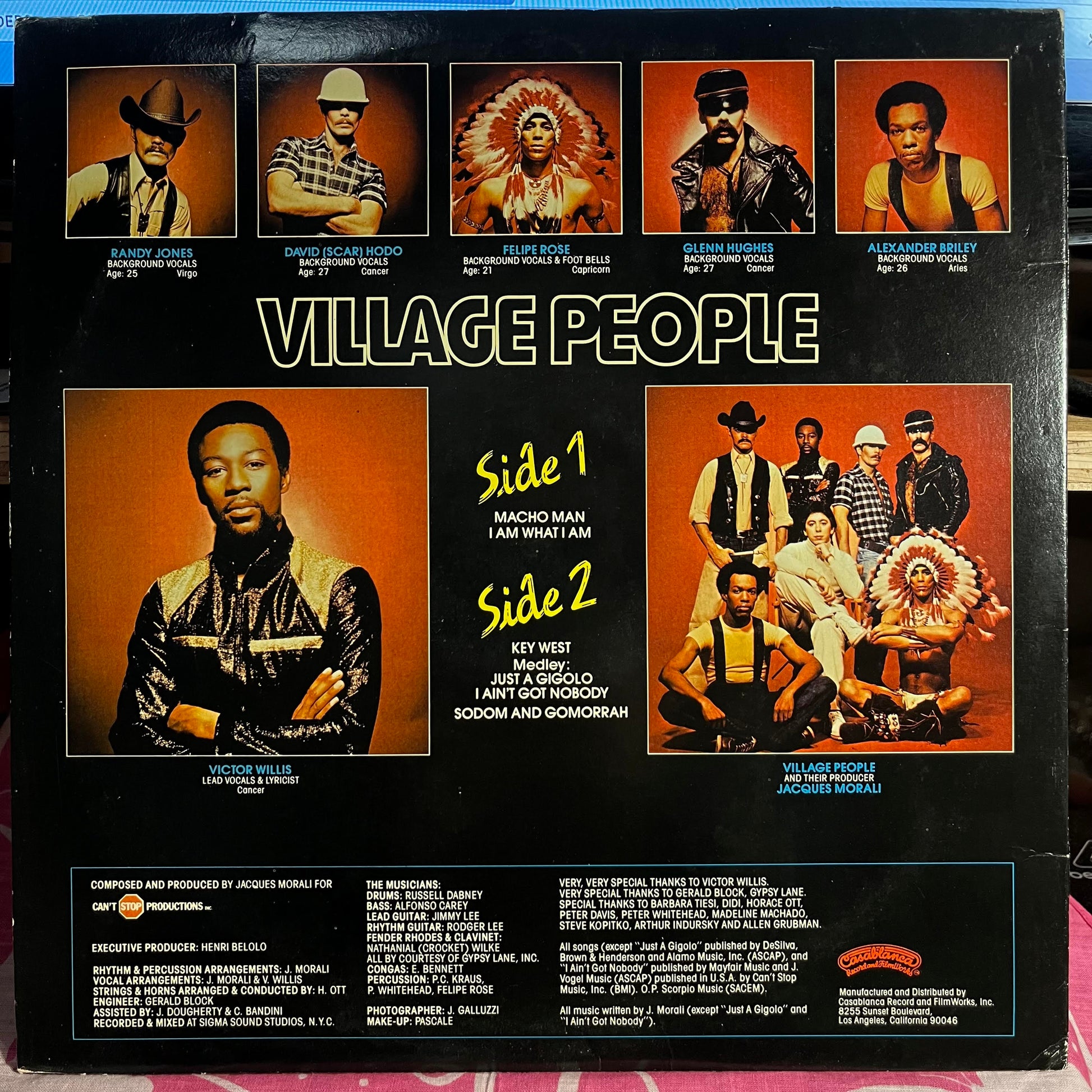 Village People - Macho Man *GOL PRESSING* | Very Good (VG) Excellent (EX) - DISCO / USED *VERY GOOD*