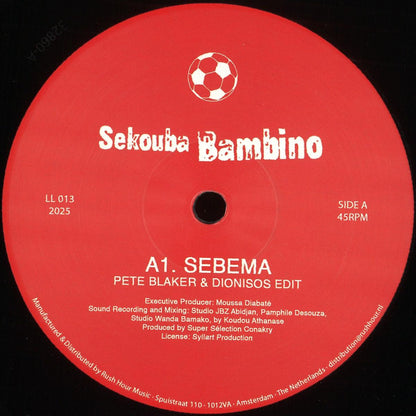 Sekouba Bambino - Sebema (Pete Blaker & Dionisos Edit) (VINYL 12" LL Series) | NEW - DISCO/WORLD *NEW*