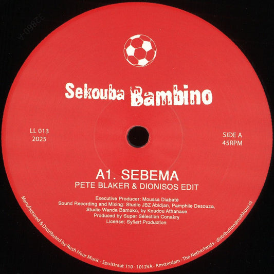 Sekouba Bambino - Sebema (Pete Blaker & Dionisos Edit) (VINYL 12" LL Series) | NEW - DISCO/WORLD *NEW*
