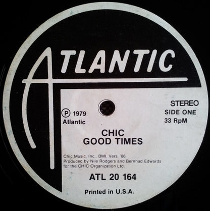 Chic - Good Times / Good Times Vers.'86 | Mint (M) Generic - DISCO