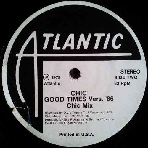 Chic Good Times / Good Times Vers.'86 12" Mint (M) Generic