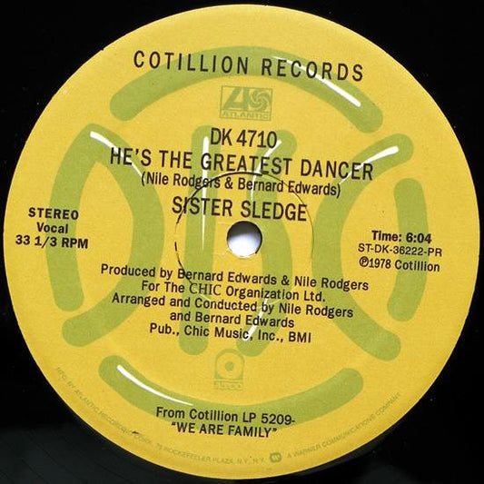 Sister Sledge He's The Greatest Dancer / We Are Family 12" Mint (M) Mint (M)