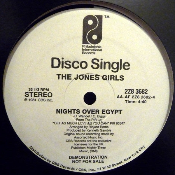 The Jones Girls You Gonna Make Me Love Somebody Else / Nights Over Egypt 12" Mint (M) Generic